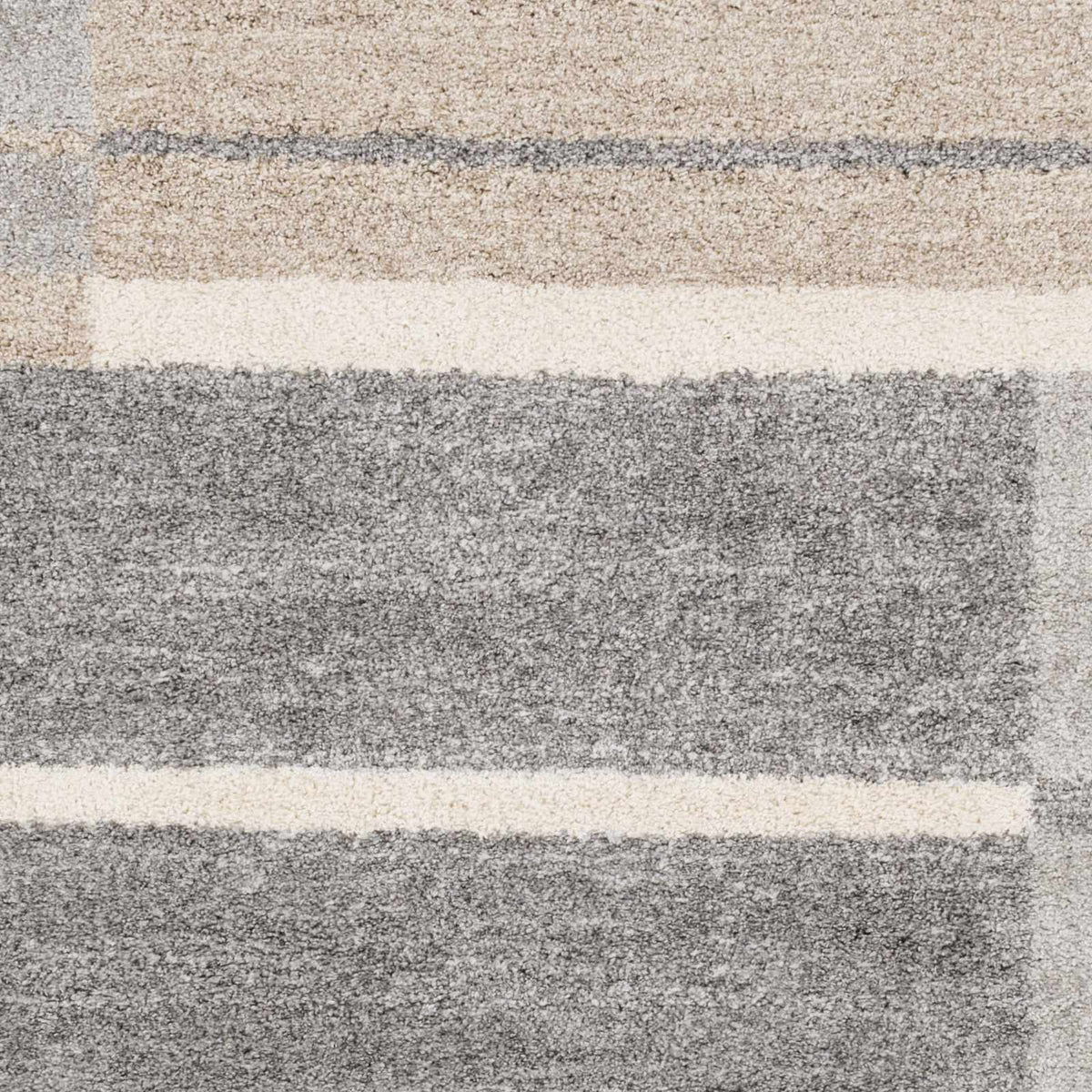 Glouster Taupe&Gray Lined Area Rug, sample swatch