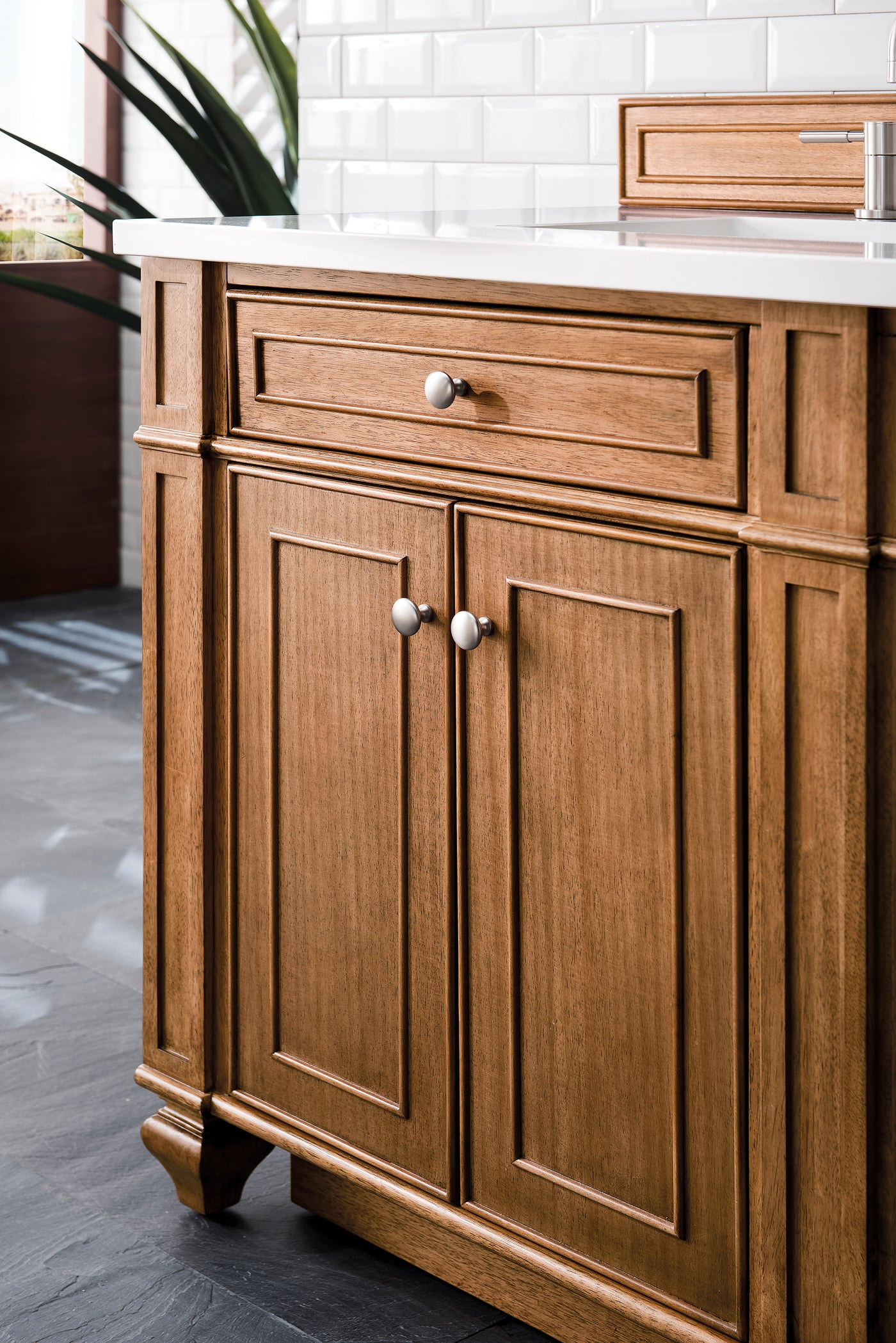 James Martin Bristol 72" Double Bathroom Vanity, Saddle Brown, view 24