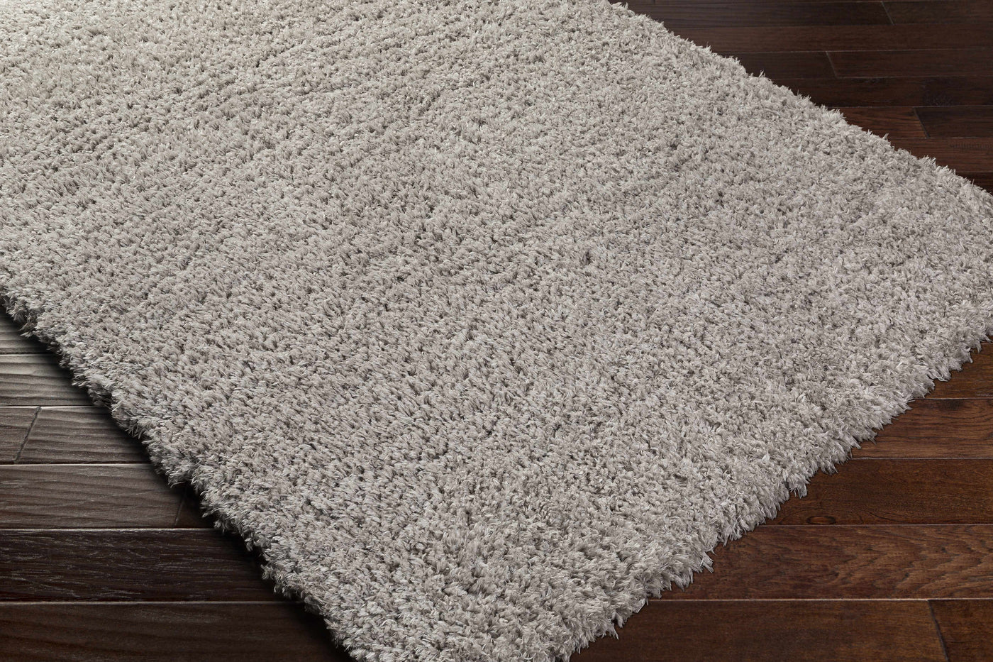 Siari Solid Medium Gray Shag Rug by Boutique Rugs