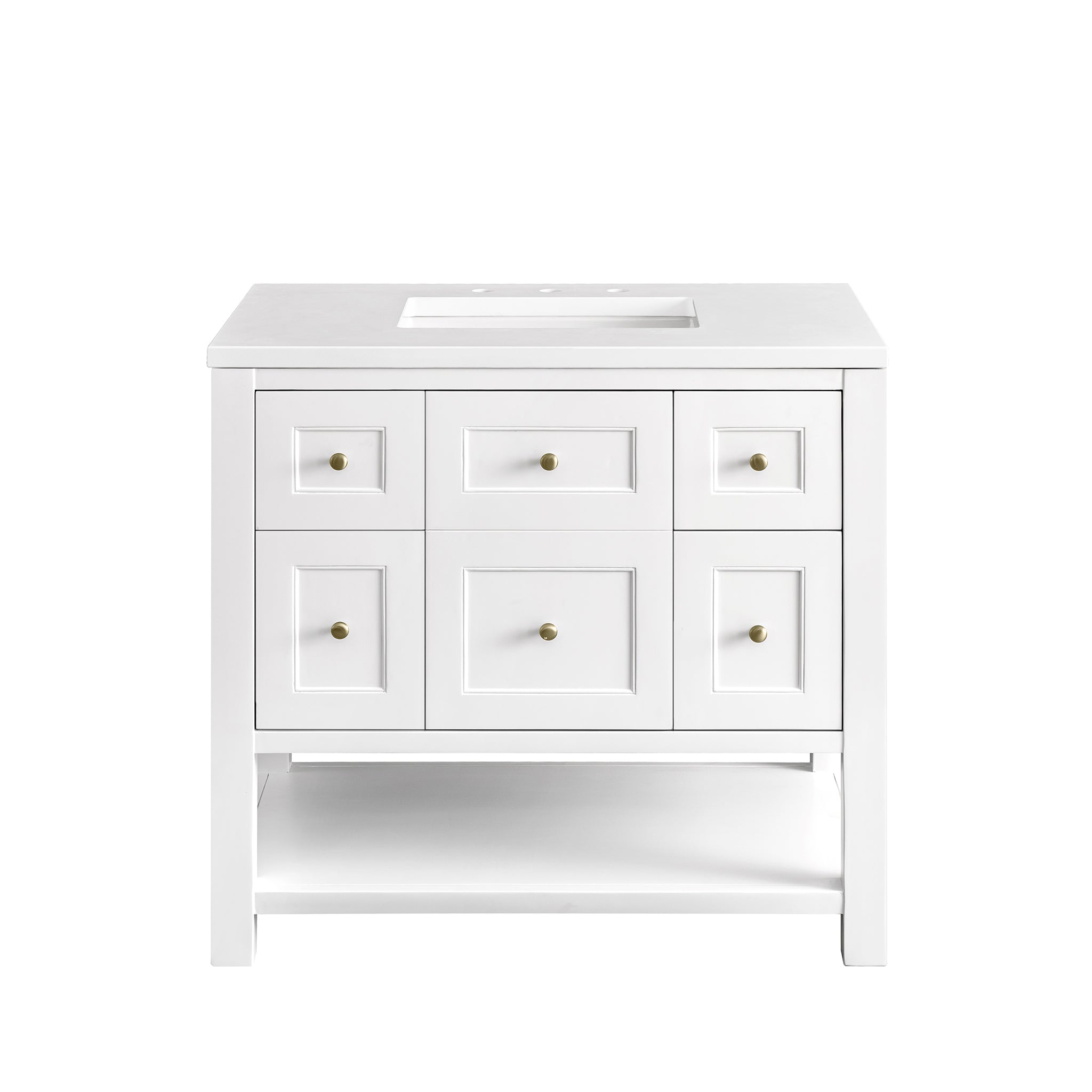 James Martin Breckenridge 36" Single Bathroom Vanity, Bright White, view 31