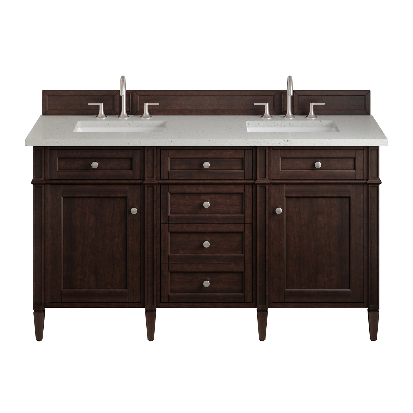 James Martin Brittany 60" Double Bathroom Vanity, Burnished Mahogany, view 21
