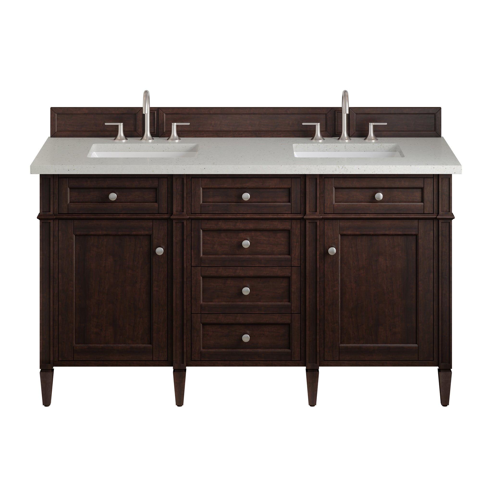 James Martin Brittany 60" Double Bathroom Vanity, Burnished Mahogany, view 21