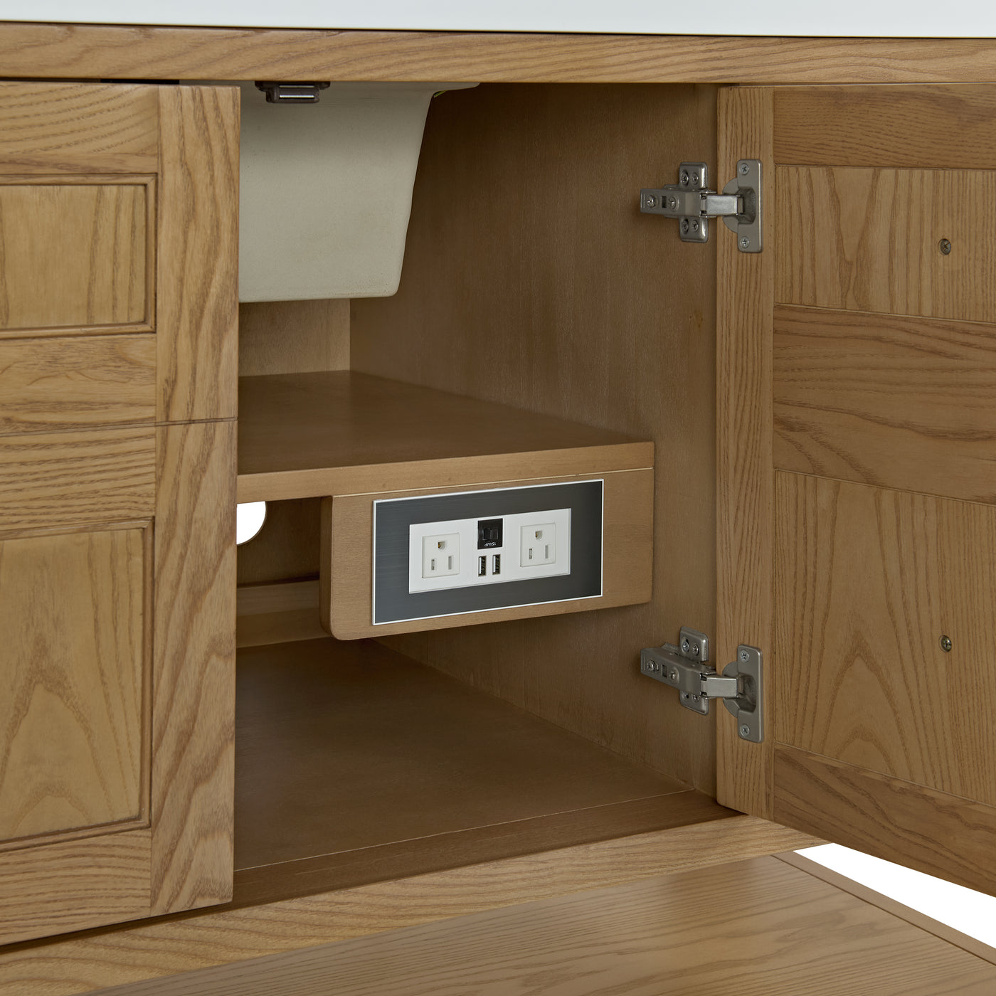 James Martin Breckenridge 60" Single Bathroom Vanity, Light Natural Oak, view 23