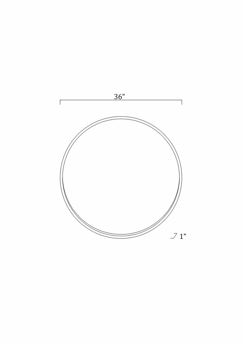 Guindarohan Gold Frame Round Mirror by Boutique Rugs