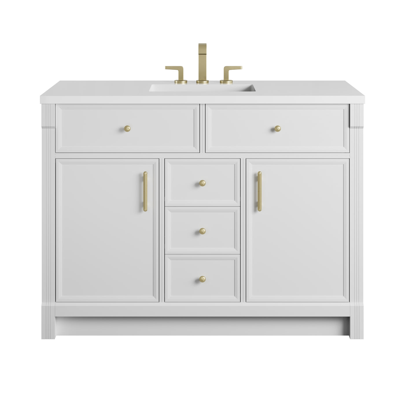 James Martin Bellshire 48" Single Bathroom Vanity, Bright White, view 35