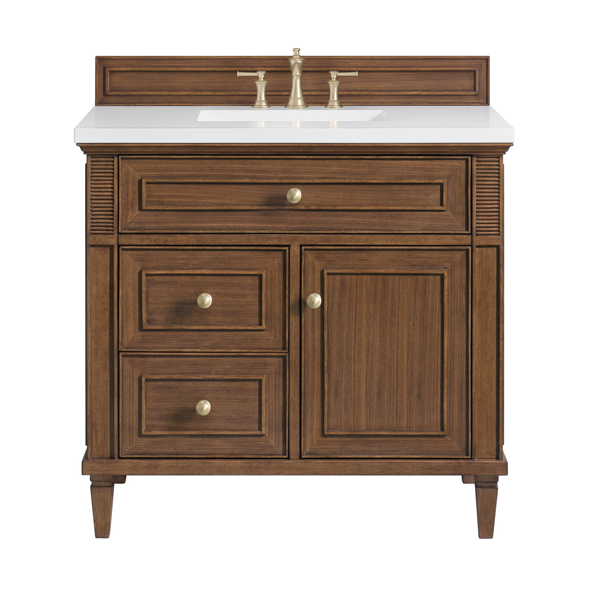 James Martin Lorelai 36" Single Bathroom Vanity, Mid-Century Walnut, view 33