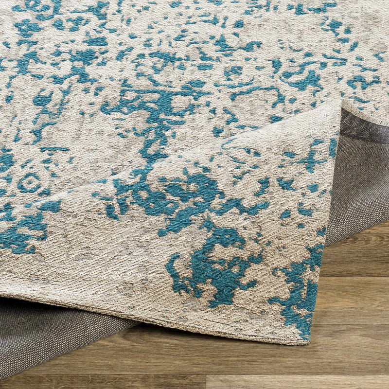 Sweeny Beige/Blue Abstract Area Rug - Clearance by Boutique Rugs
