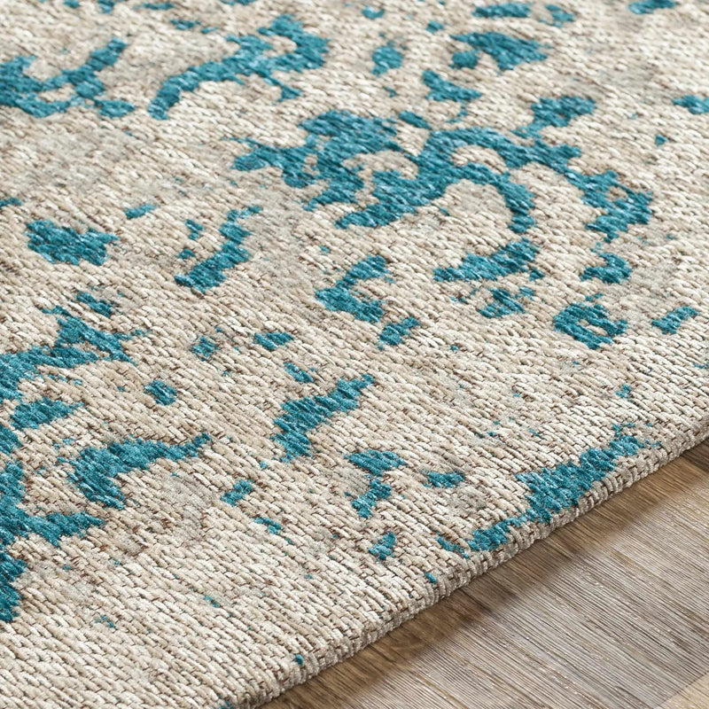 Sweeny Beige/Blue Abstract Area Rug - Clearance by Boutique Rugs