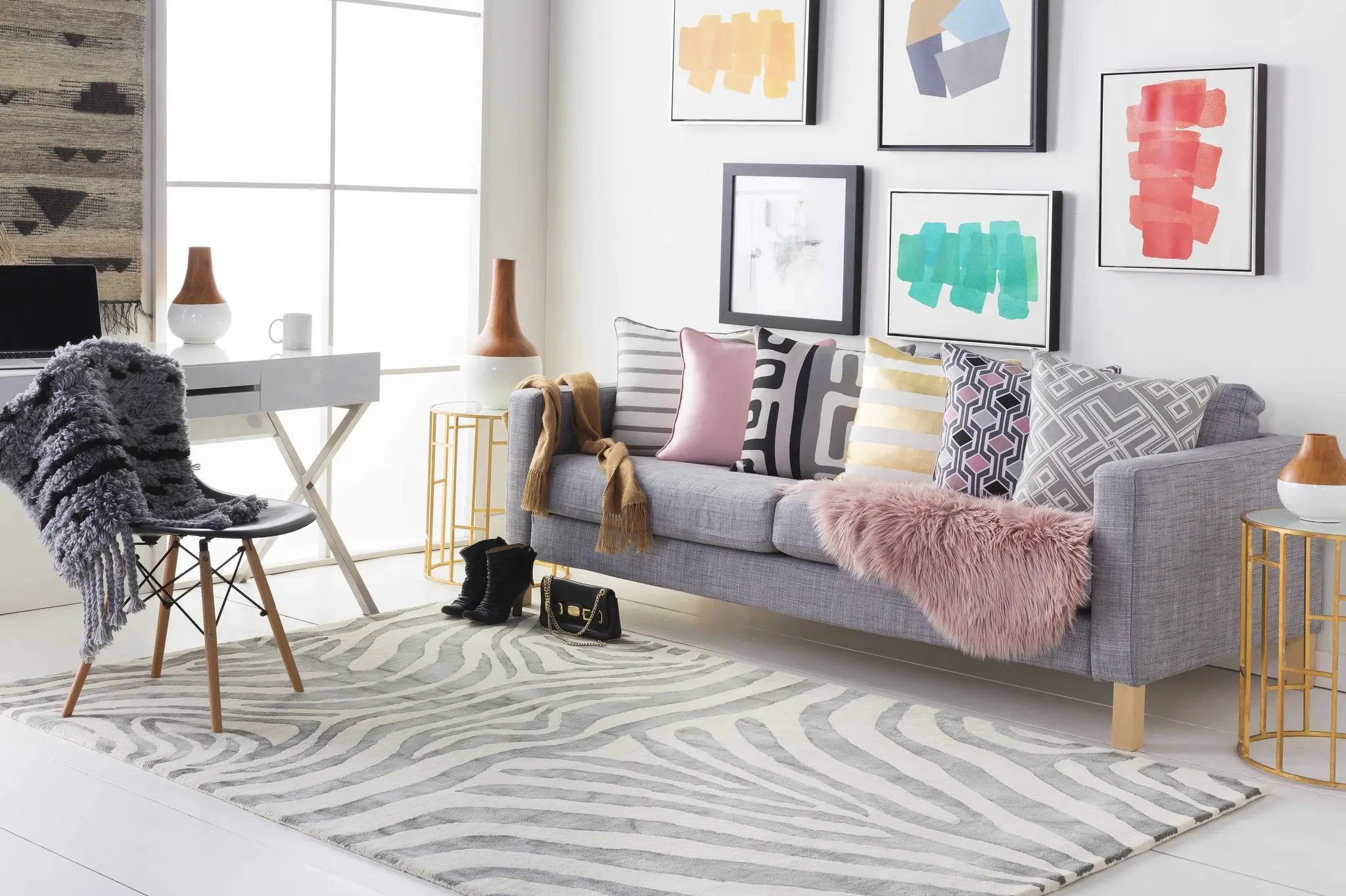 Zortman Wall Art Piece - Clearance by Boutique Rugs