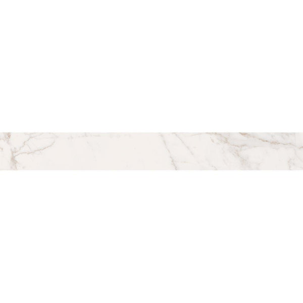 Gold Statuary Honed Battiscopa Marble Look Porcelain Moldings 3x24
