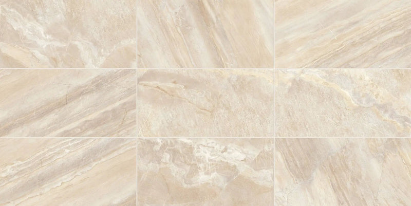 Barcelona Gold Bullnose Travertine Look Porcelain Moldings 3x24 by landmarkceramics