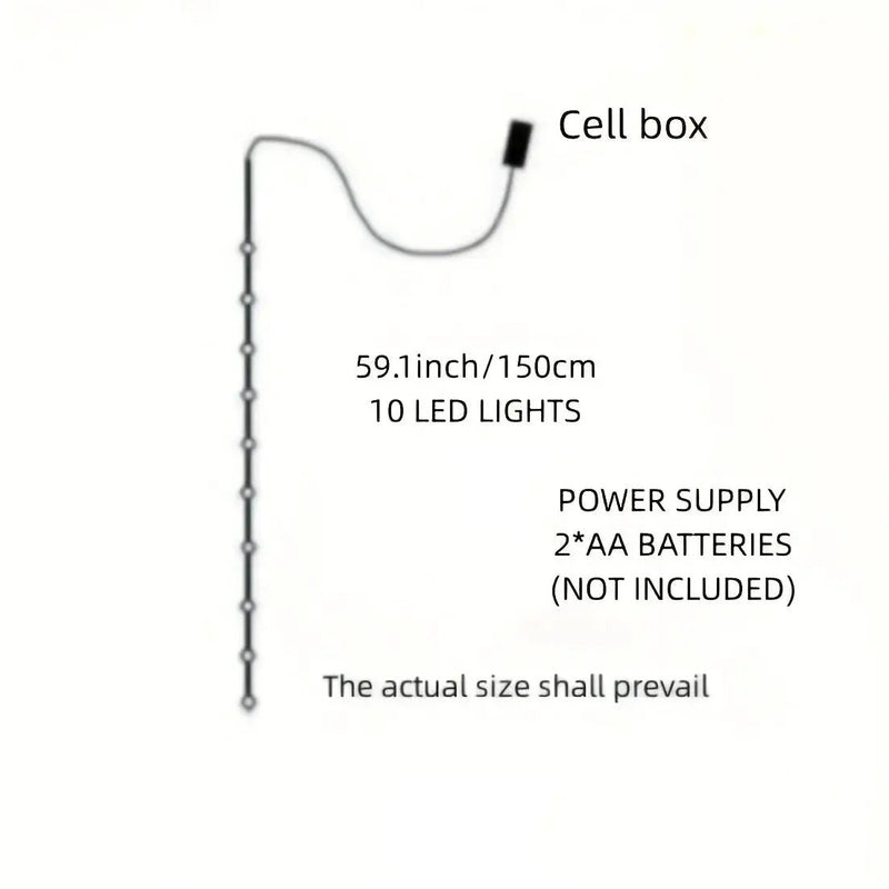 Golden Christmas Ball Lights - Battery Operated String for Tree & Home Decor by House Of Avana
