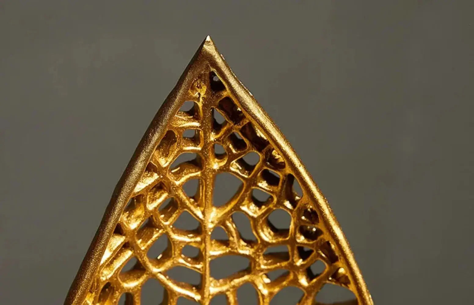 Golden Leaf Tabletop Sculpture by House Of Avana