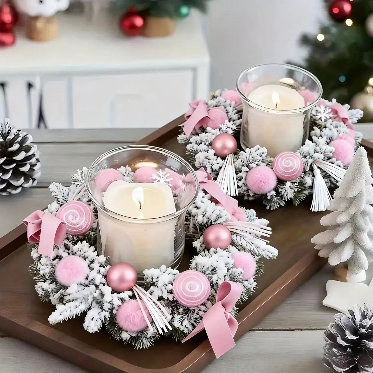 Golden Metal Winter Decor with Holiday Accents by House Of Avana