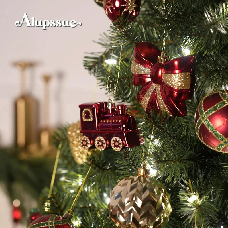 Golden Shatterproof Christmas Decorations by House Of Avana