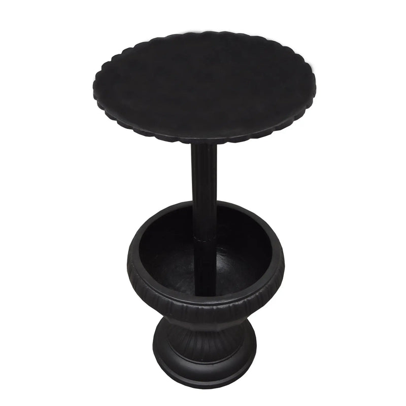 Ornate Round Cast Aluminum Metal 35-in Bird Bath Planter Vase Combo by Sharicks