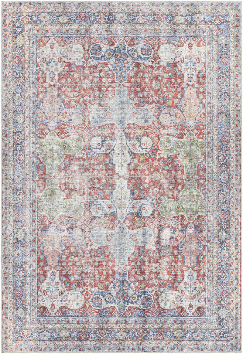 Rust Goma Vintage Area Rug - Clearance by Boutique Rugs