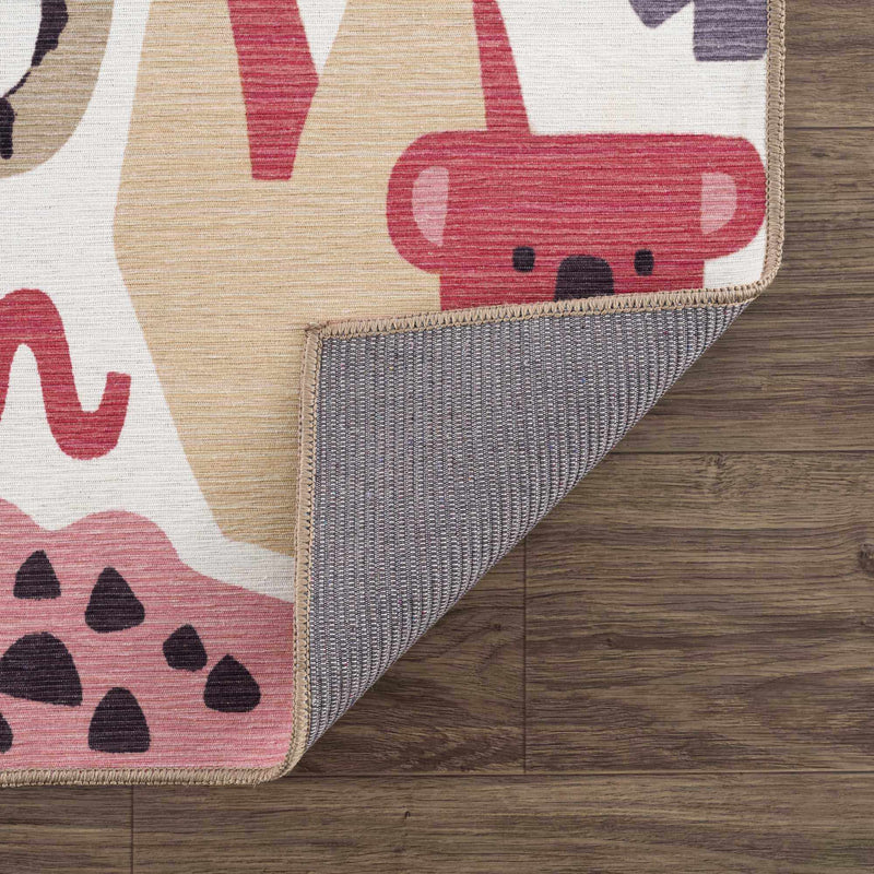 Natal Animal Print Washable Kids Rug - Clearance by Boutique Rugs