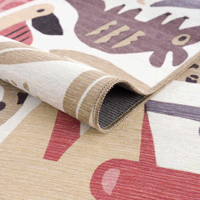Natal Animal Print Washable Kids Rug - Clearance by Boutique Rugs