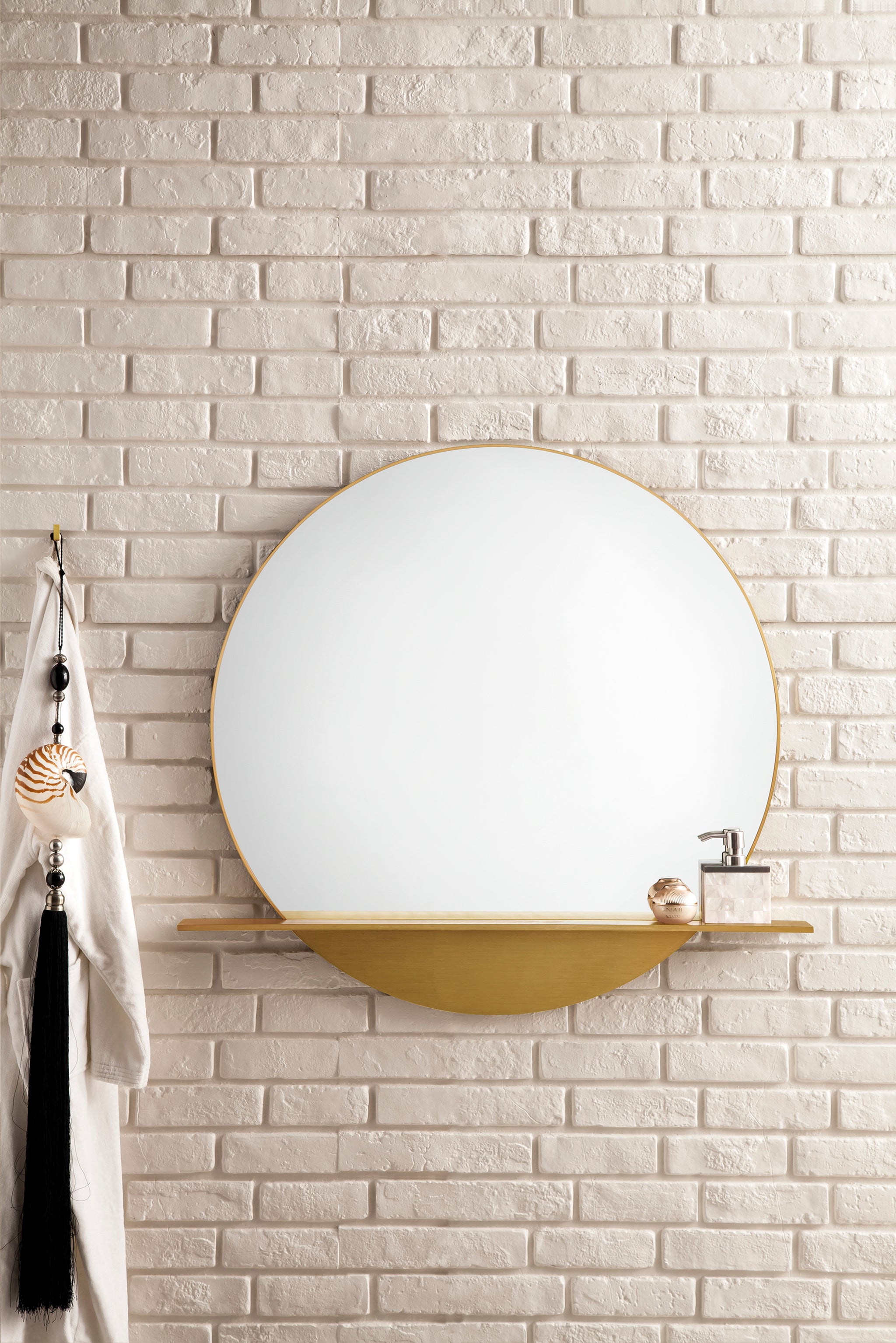 James Martin Platform 36" Mirror, Radiant Gold, view 2