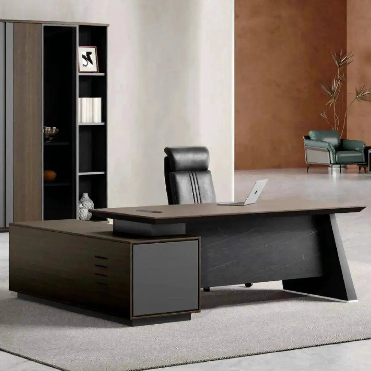 Slater · Modern L-Shaped Executive Desk by Arc Grove
