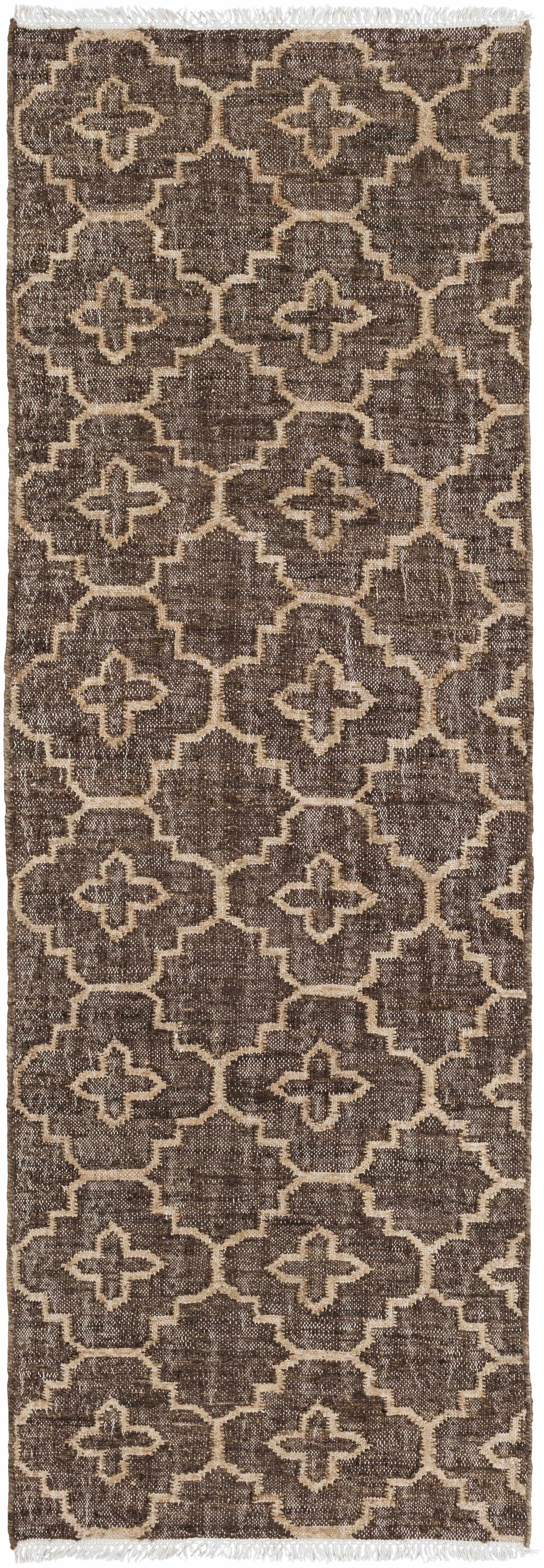 Gotebo Handcrafted Fringed Jute Carpet - Clearance by Boutique Rugs