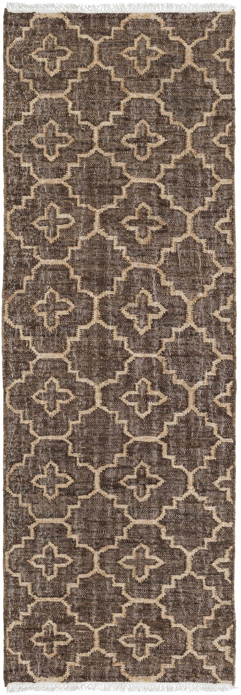 Gotebo Handcrafted Fringed Jute Carpet - Clearance by Boutique Rugs