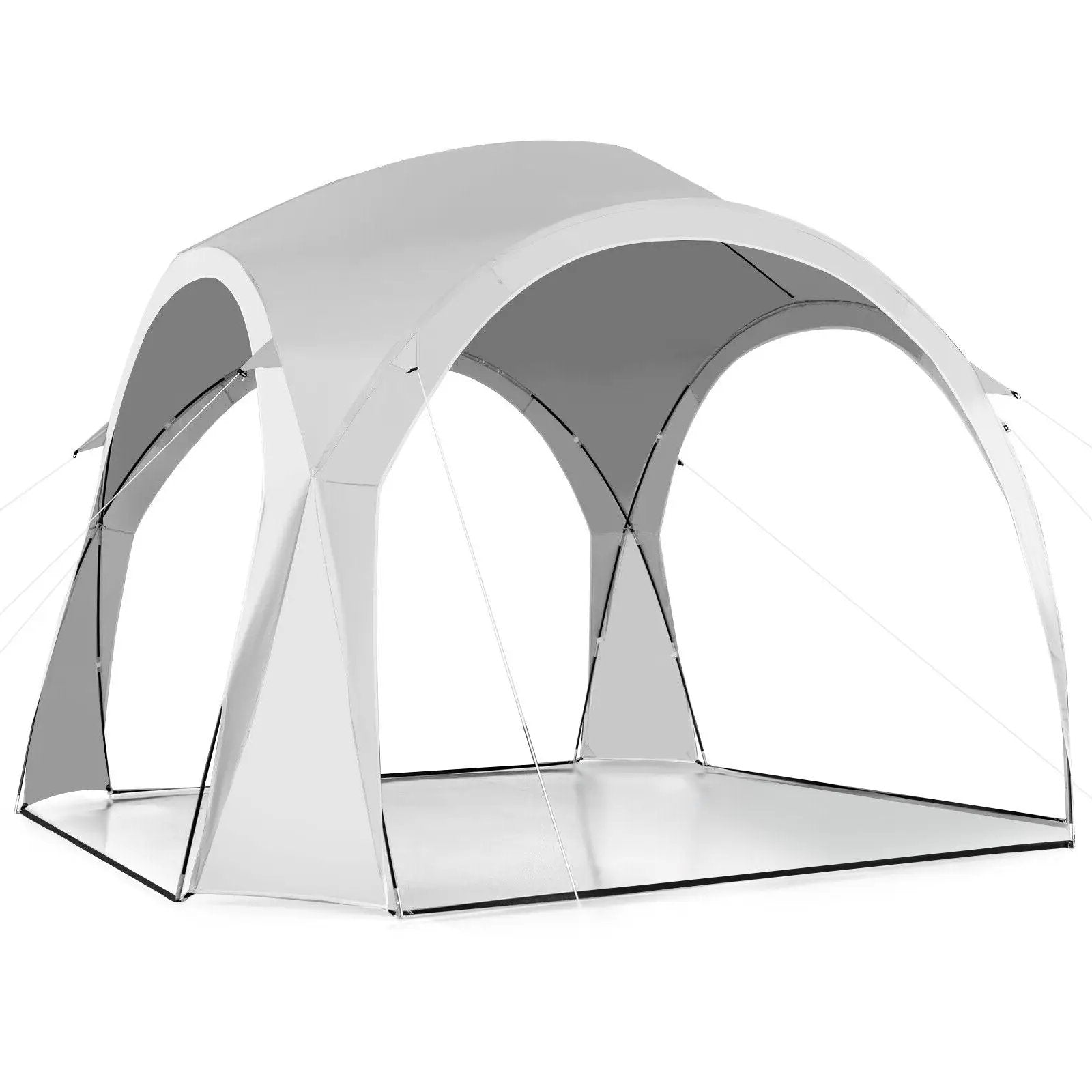 11 x 11 Feet Patio Sun Shade Shelter Canopy Tent Portable UPF 50+ Outdoor Beach-White by DirectDeals