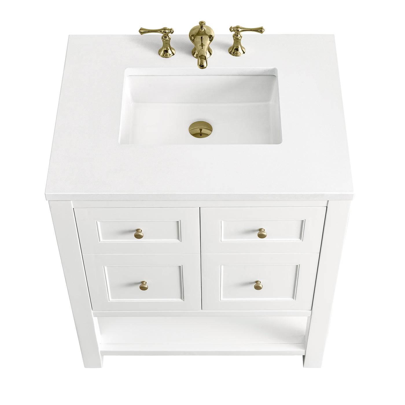 James Martin Breckenridge 30" Single Bathroom Vanity, Bright White, view 33