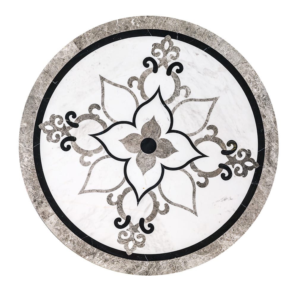 Grace Multi Finish Round Marble Medallions 36x36 Marble Multi Finish 36x36 Medallions