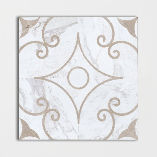 Gracia Aria Polished Marble Decorative 24x24