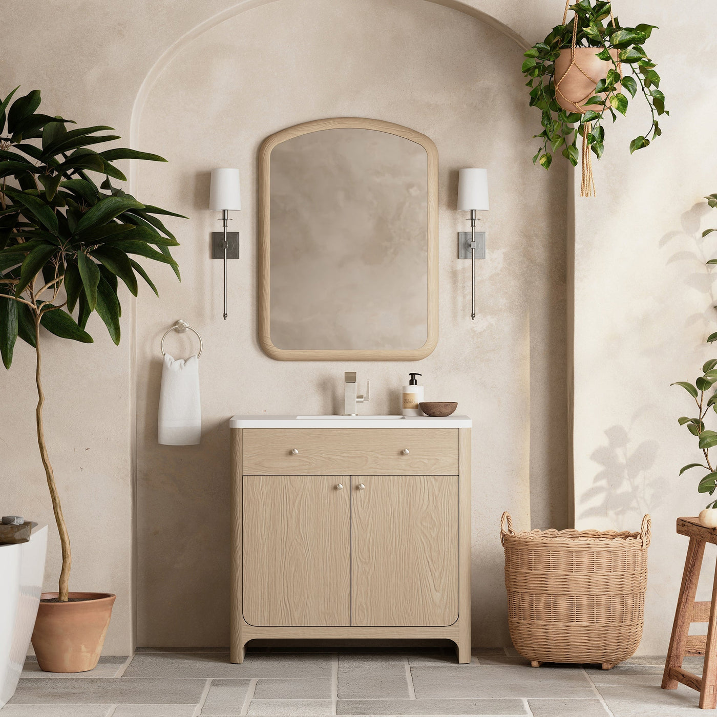 James Martin Gracyn 36" Single Bathroom Vanity, Coastal Driftwood, cabinet without a countertop