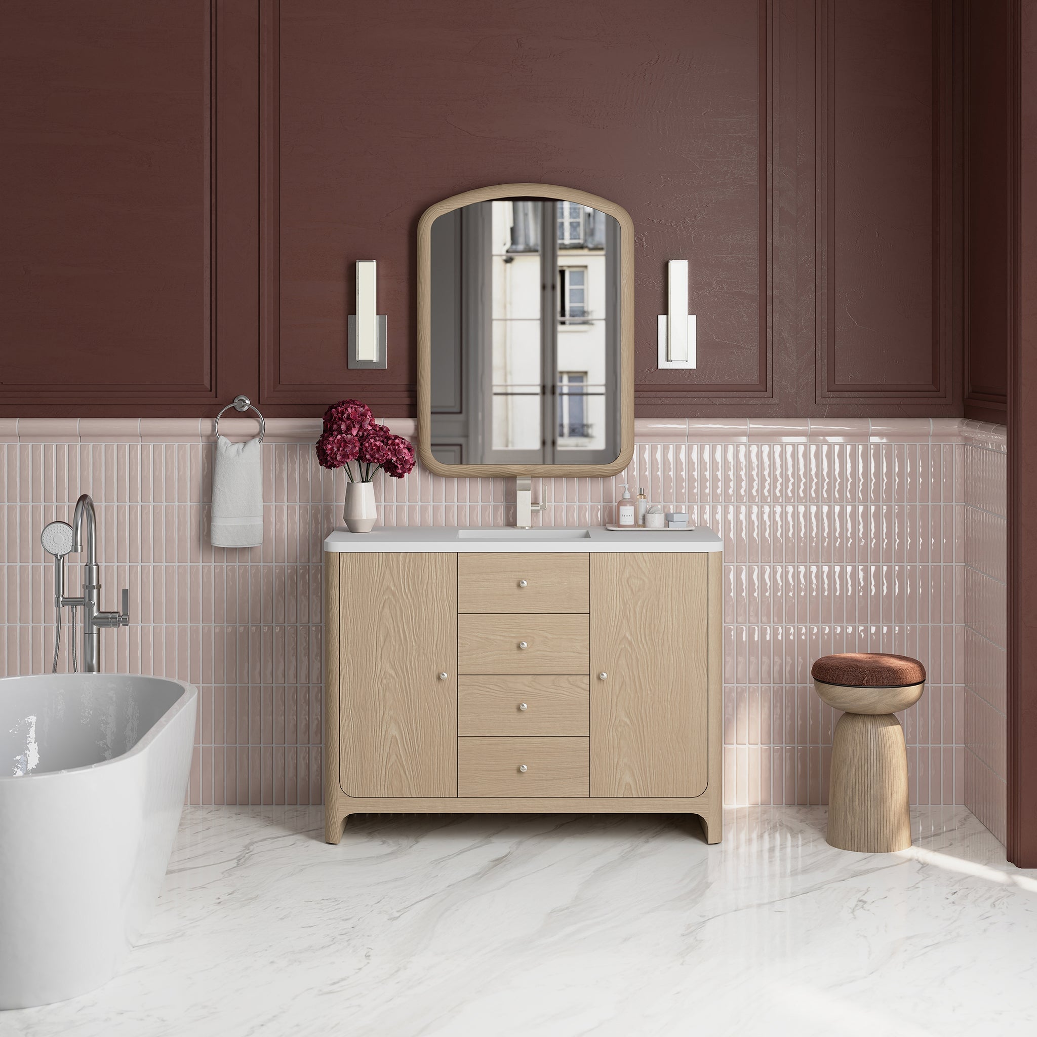 James Martin Gracyn 48" Single Bathroom Vanity, Coastal Driftwood, cabinet without a countertop