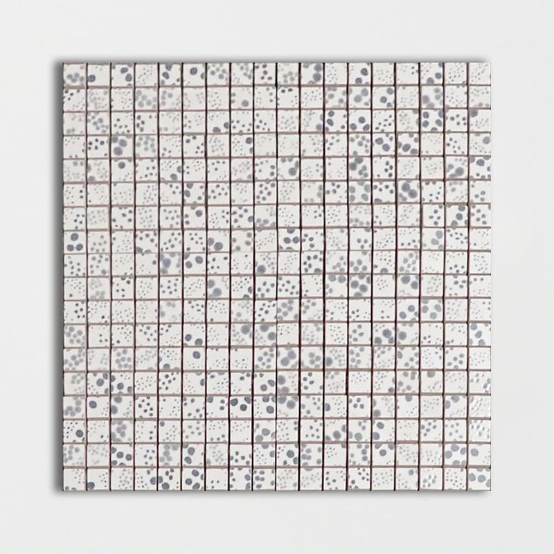 Grad Glossy Polca Colore Look Ceramic Mosaics 11 1/2x11 1/2 Ceramic Glossy 12x12 Mosaics