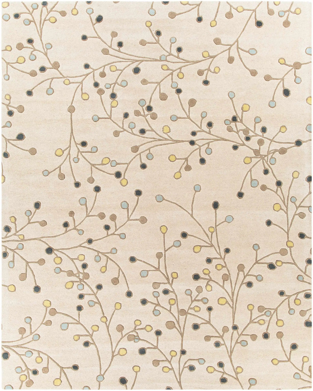 Beige Elsu Wool Rug