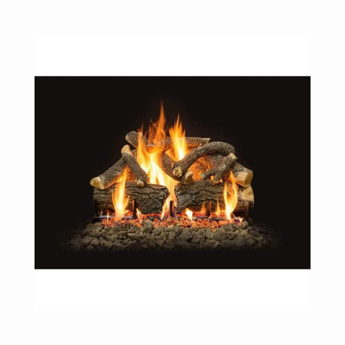 Grand Canyon Lava Front View Electronic Ignition Natural Gas Vented Burner (SAK18456) by SAKSBY WHOLESALE