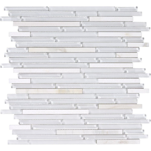 Granita Gloss Liner Blend Glass Mosaics 12x12