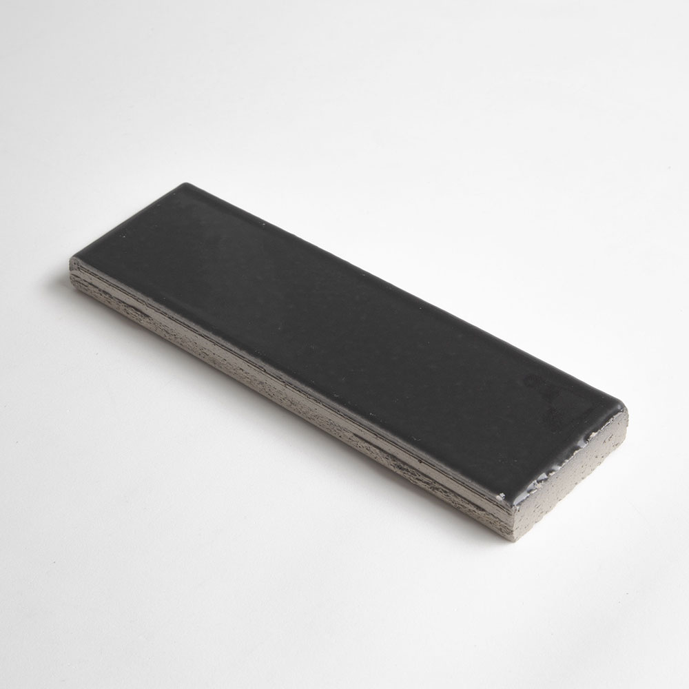 Graphite Mist Glossy Ceramic Tiles 2 1/8x7 1/2 Ceramic Glossy 4x12 Tiles — 3