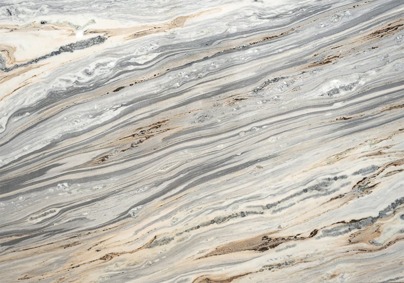 Gray Fantasy Polished Marble Slab Random