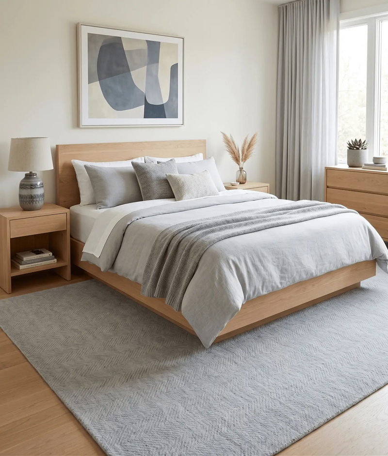 Gray Modern Style Hand Tufted Wool Area Rug by The Rug Decor