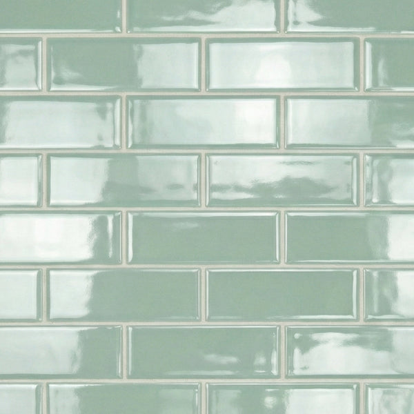 Grecianisle Satin Subway Glass Tiles 3x9