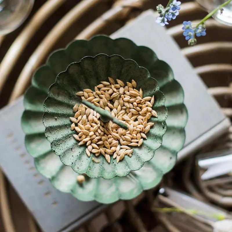 Green Iron Two Tier Small Decorative Tray by RusticReach