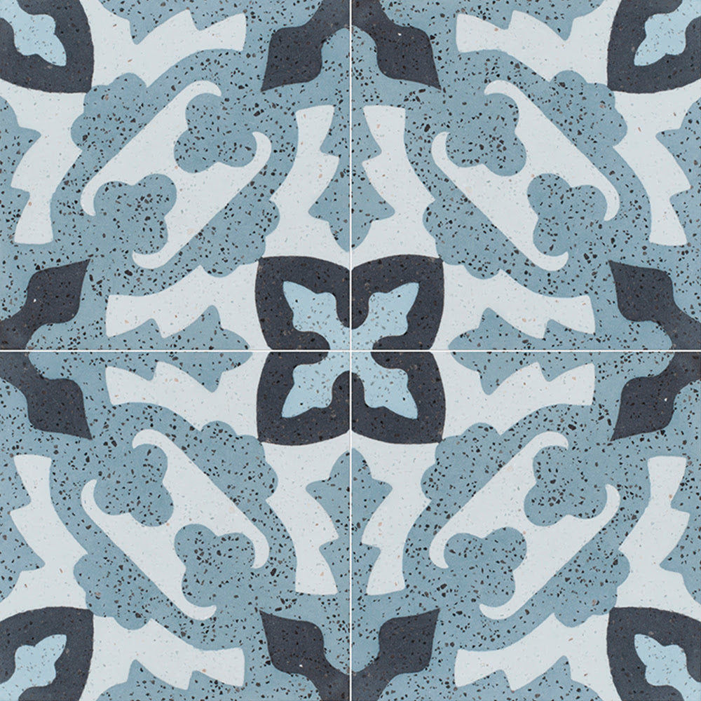 Blue Polished Presto Cement Tiles 8x8 Cement Polished 8x8 Tiles