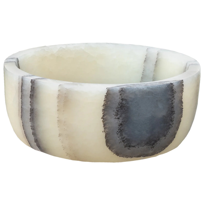 Green Translucent Onyx Natural Stone Above Vanity Bathroom Vessel Sink by GobekDesign