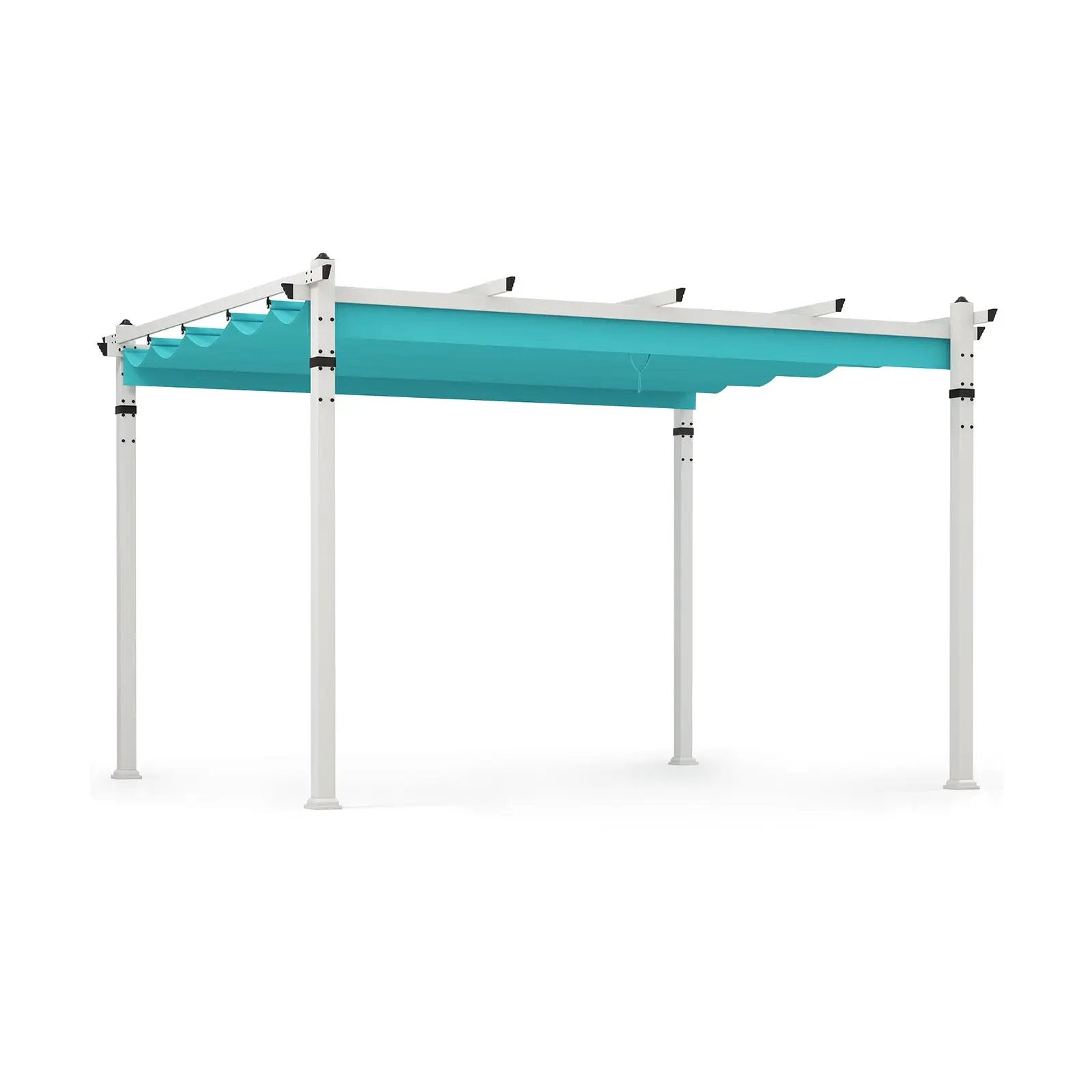 Outdoor Pergola with Retractable Canopy and Aluminum Frame by DirectDeals