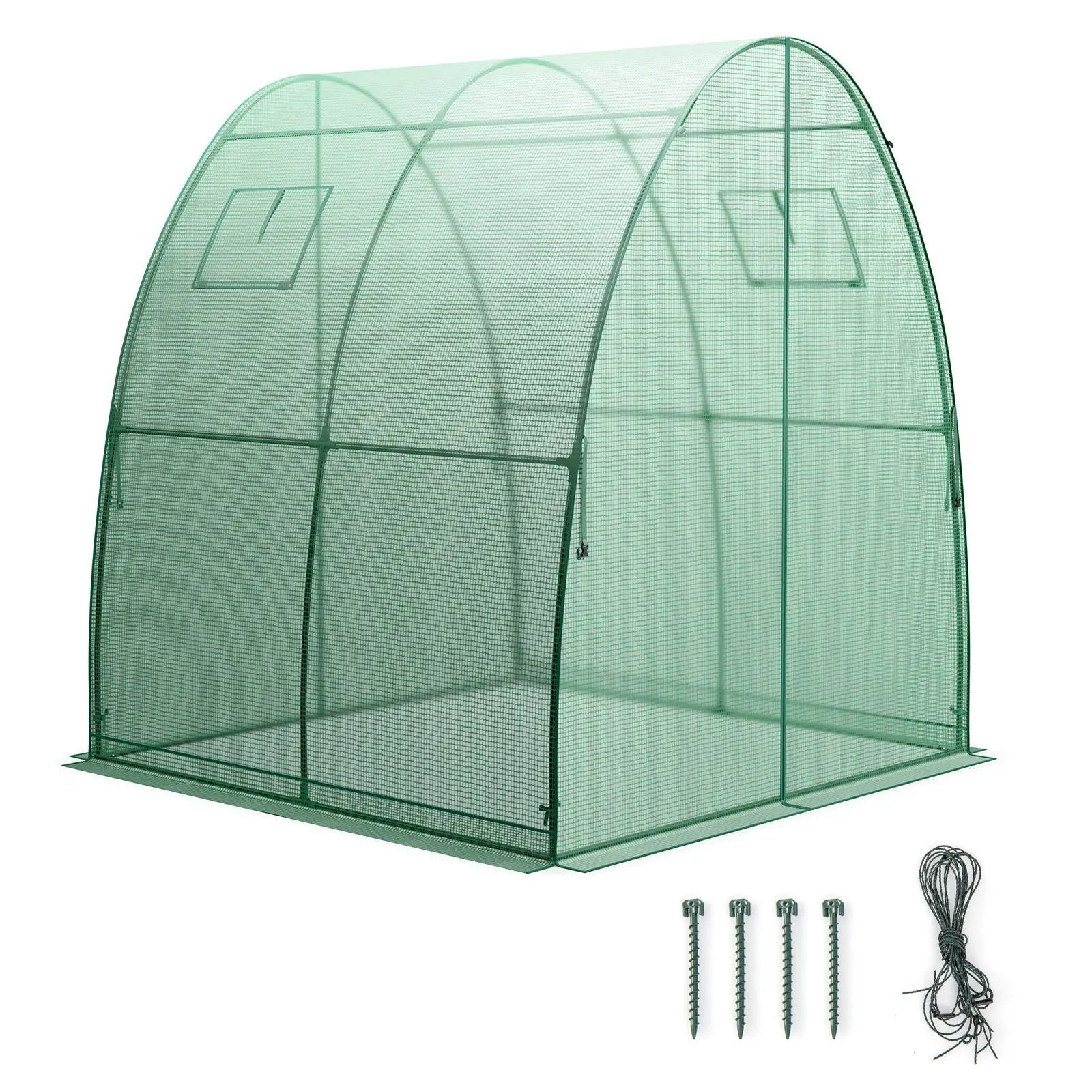 6 x 6 x 6.6 FT Outdoor Wall-in Tunnel Greenhouse by DirectDeals