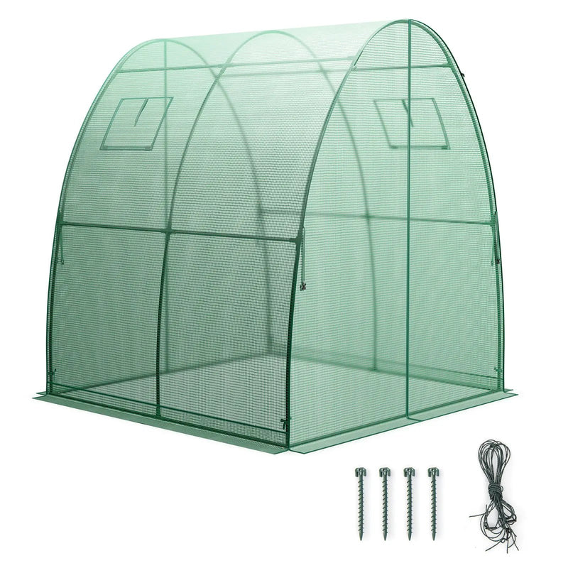 6 x 6 x 6.6 FT Outdoor Wall-in Tunnel Greenhouse by DirectDeals