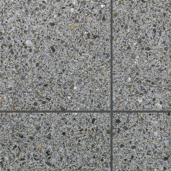 Grey Honed Terrazzo Tiles 15 3/4x15 3/4