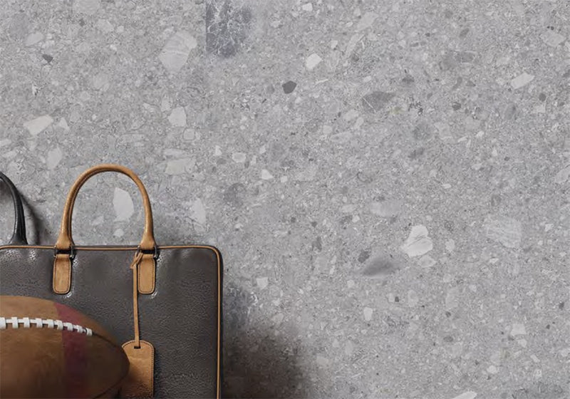 Grigio Di Gre Matte Porcelain Slab 64x128 room scene