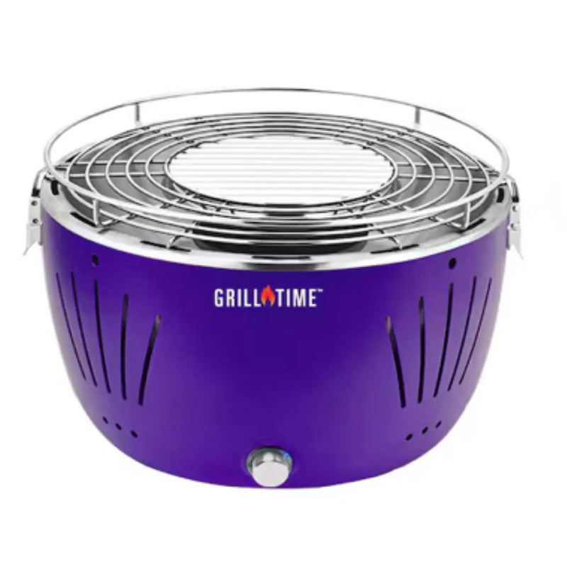 Grill Time Tailgater GTX Portable Charcoal Grill with Glass Hood Perfect for Camping Accessories by Outdoor Solar Outlet